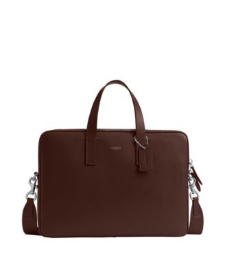 Мужская сумка-портфель COACH от Carlyle Polished Pebble