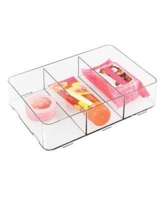 Блокируемый пластиковый органайзер для выдвижных ящиков IDesign из 3 секций - Прозрачный