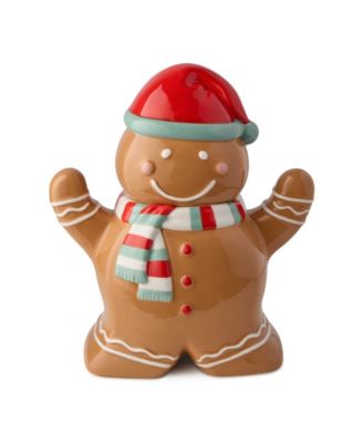 Сертифицированная международная 3-мерная банка для печенья Christmas Whimsy Gingerbread