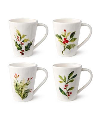 Сертифицированные международные кружки Holly Vines, набор из 4 кружек