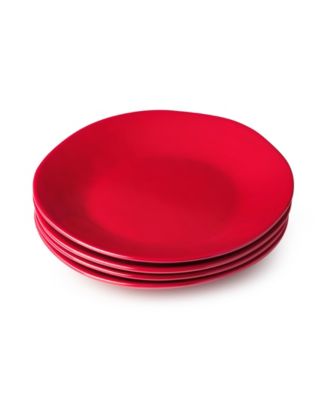 Сертифицированные международные рождественские десертные тарелки с красными ягодами, набор из 4 штук