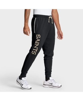 Мужские черные зауженные брюки Nike New Orleans Saints Sideline Standard Issue Ground Game Dri-FIT черного цвета