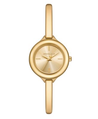 Женские золотые часы Michael Kors Izzy с тремя стрелками из нержавеющей стали, 28 мм