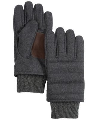 Мужские шерстяные стеганые перчатки Polo Ralph Lauren