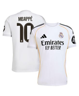 Мужская майка Adidas Kylian Mbappé White Real Madrid 2025/26, домашняя копия майки игрока, белая