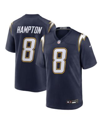 Мужская майка Nike Omarion Hampton Navy Los Angeles Chargers Alternate Super Chargers Game Player синего цвета