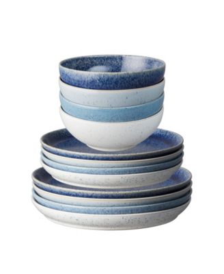 Набор посуды Denby Studio Blue Ассорти из 12 предметов, сервиз на 4 персоны