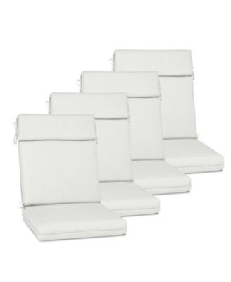 Уличная подушка для обеденного стула Aoodor с высокой спинкой, завязками и застежкой-молнией, 44 