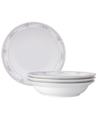 Набор обеденных мисок Noritake Sweet Leilani с 4 ободками, 10 дюймов, 25 унций.