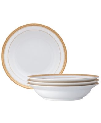 Noritake Crestwood Gold, 4 шт. Набор обеденных тарелок, Сервиз на 4 персоны