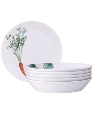 Набор из 6 обеденных тарелок Noritake Kyoka Shunsai, 9-3/4 дюйма, 43 унции.