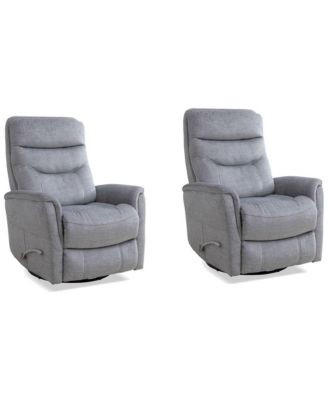 Parker Living Gemini - Серебряное поворотное кресло-параплан Capri, два комплекта