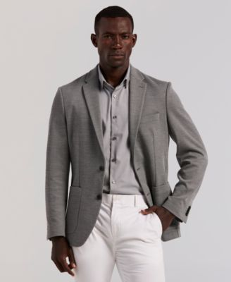 Мужской однобортный текстурированный блейзер Perry Ellis