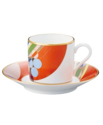 Чашка Noritake Frank Lloyd Wright March Balloons After Dinner, 4 унции, с блюдцем