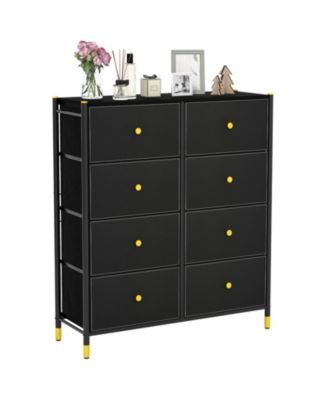 Органайзер для хранения напольного комода Volenca с 8 выдвижными ящиками с тканевыми ячейками и металлическим каркасом