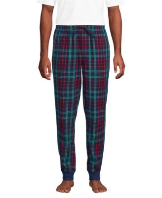 Мужские фланелевые пижамные штаны для бега трусцой Lands' End