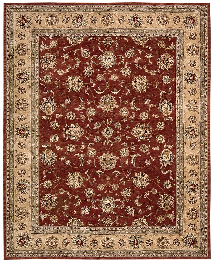 Nourison Wool and Silk 2000 2203 Brick 8'6" x 11'6" Area Rug & Reviews