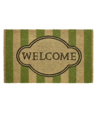Уличный коврик из кокосовой койры VCNY Home Welcome Stripe, 18