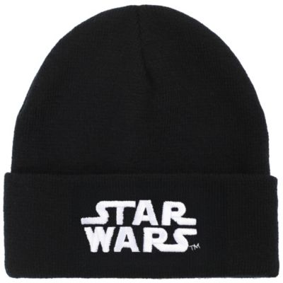 Мужская шапочка с вышивкой Starwars из крапчатой пряжи 