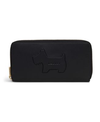 Большой бумажник Radley London Hadley Lane на молнии черного цвета