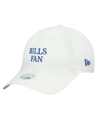 Женская белая кепка New Era для болельщиков команды Buffalo Bills Team Fan 9 TWENTY с регулируемой длиной, белая