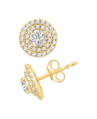 Серьги Macy's с бриллиантами 1,33 карат в 14k желтом золоте