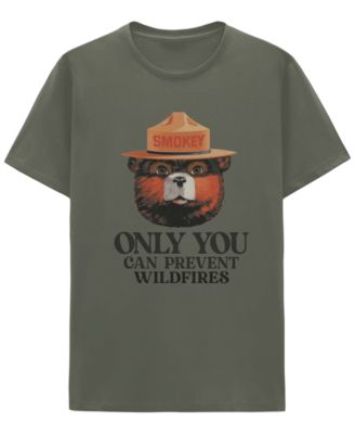 Мужская футболка с коротким рукавом Smokey the Bear Only You с графическим принтом Hybrid Apparel