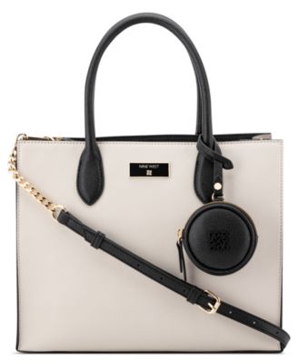 Сумка для покупок Nine West Magdalina с тремя отделениями среднего размера, белая