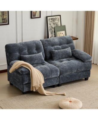 Диванчик Streamdale Furniture 67" с регулируемой спинкой, шенилловой тканью и 2 подушками