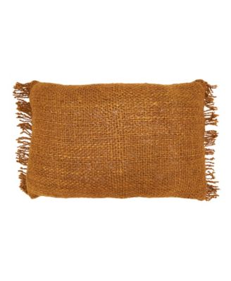 Декоративная подушка Saro Lifestyle с бахромой из пуха, 16 