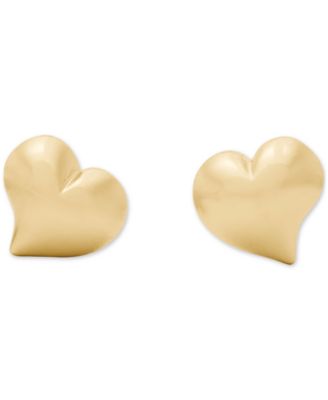 золотые серьги-гвоздики kate spade new york Amour в виде сердечка (также в серебристом цвете) золото