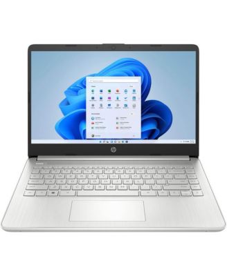 HP 14-дюймовый ноутбук Intel Celeron N4500, 4 ГБ оперативной памяти, 64 ГБ памяти для хранения данных, Графика Intel UHD, дисплей Windows 11 Home HD, серебристый