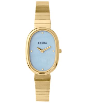 Женские золотые часы BREDA 'Jane' с браслетом из нержавеющей стали, 23 мм