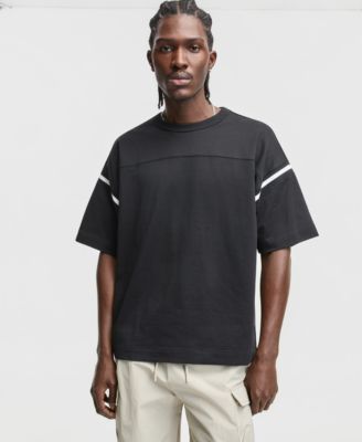 Мужская спортивная футболка свободного кроя Mode of One в тяжелом весе, эксклюзивный черный цвет Macy's