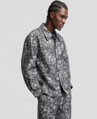 Мужская рубашка свободного кроя с цветочным принтом Mode of One, эксклюзивная модель Macy's