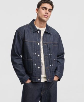 Мужская куртка Riverside Trucker свободного кроя Mode of One, эксклюзивный синий цвет Macy's