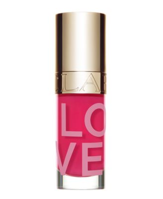 Лимитированная серия масла для губ Clarins LOVE Collection розового цвета