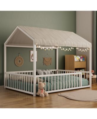 Каркас кровати Streamdale Furniture Montessori Metal House - Детский/Для малышей, Без ламелей, Черный