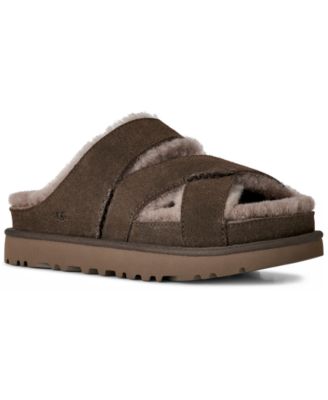 UGG® Женские босоножки Greenport с перекрестными ремешками и открытым носком, серые