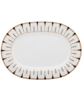 Золотое овальное блюдо Noritake Empire диаметром 14 дюймов