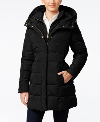 Cole Haan Hooded Down Puffer Coat 