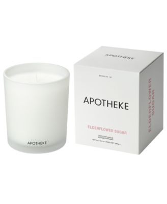 Классическая ароматическая свеча APOTHEKE Elderflower Sugar, 10,5 унций. белый
