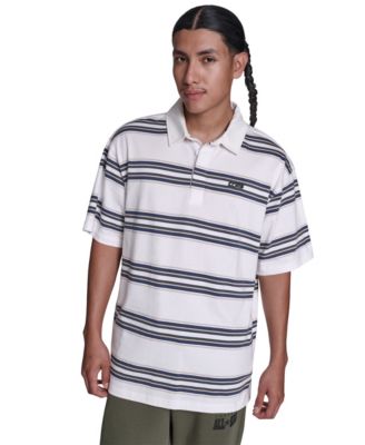 Мужская рубашка поло Converse в полоску с коротким рукавом