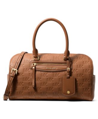 Спортивная сумка Michael Kors Jet Set для путешествий среднего размера коричневого цвета
