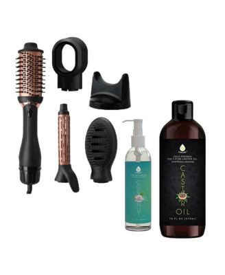 Косметический набор Beauty Bliss Mother's Day Bundle с кокосовым маслом и касторовым маслом, набор из 3 предметов, черный