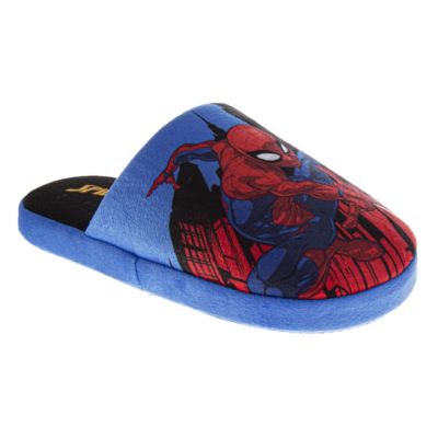 Детские тапочки Marvel Spiderman для малышей с изображением Человека-паука, уютная, плюшевая и забавная домашняя обувь (Little 11-12 / 13-5, без цвета