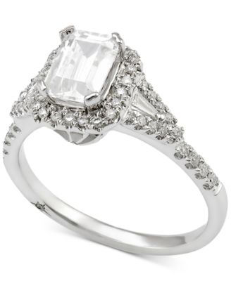 18k white gold ring