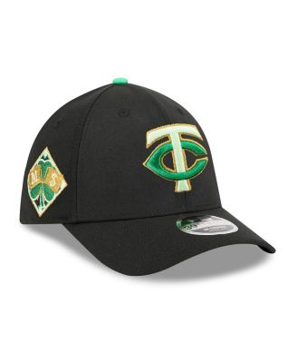 Мужская черная шапка New Era Minnesota Twins 2026 на День Святого Патрика 39-го размера, черная
