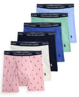 Мужские трусы-боксеры Polo Ralph Lauren классического кроя, 5+1 Бонусный набор multi