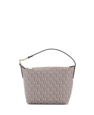 Бывшая в употреблении сумка Gucci Super Mini Ophidia на молнии GG Shadow Coated Canvas коричневого цвета